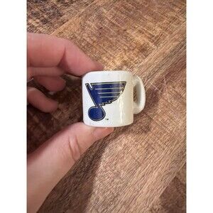 St. Louis Blues Mini Ceramic Mug Cup NHL 1.25" Vintage